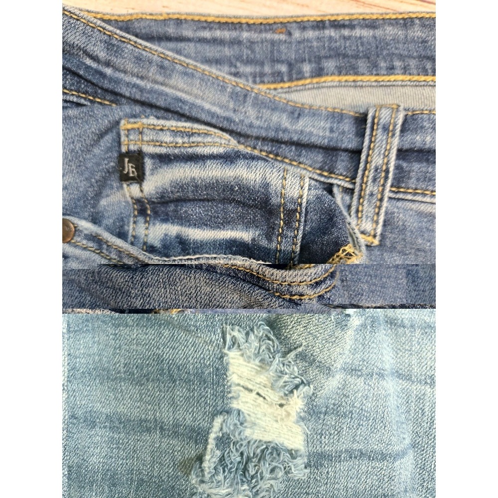 Judy Blue Women's Distressed Boyfriend Fit Jeans Size 15/32 Medium Wash Denim - Picture 5 of 12